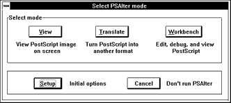 Screen for choosing translate function